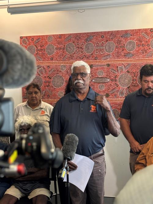 AAPA Chair speaking at press conference