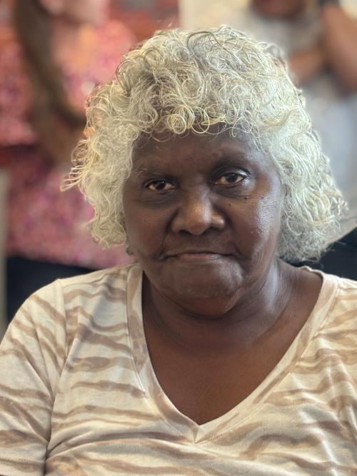 Portrait of Jenny Inmulugulu at last Board meeting 