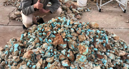 Image of stolen turquoise. (Supplied)